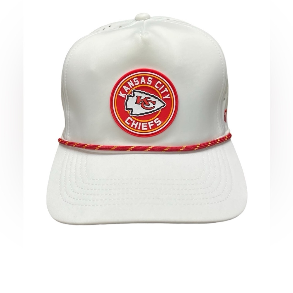 New With Tags ‘47 Brand Kansas City Chiefs White Rope Hat NFL Football